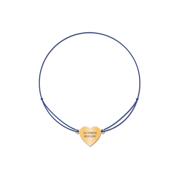 Koncic Narukvica Srce Natpis